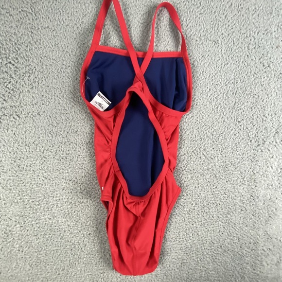 Speedo Lifeguard Bathing Suit Womens 32 Endurance Red 1-Piece Swimsuit NEW $55 - Picture 5 of 9